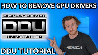 How To Use DDU Display Driver Uninstaller Tutorial [upl. by Gorges]