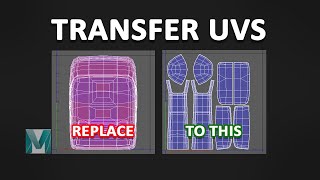 How to Transfer UV maps between models in Maya shorts [upl. by Lucila]