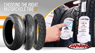 Motorcycle Tires 101 – Choosing the Right Motorcycle Tire [upl. by Yelsgnik]