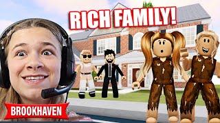 ADOPTED BY A RICH FAMILY BROOKHAVEN ROLEPLAY  JKREW GAMING [upl. by Anabelle372]