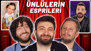 KOMEDYENLER ÜNLÜLERİN ESPRİLERİNİ İZLİYOR [upl. by Kilam916]