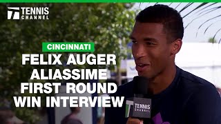 Felix Auger Aliassime Celebrating His Bronze Medal  2024 Cincinnati 1R [upl. by Jeroma]