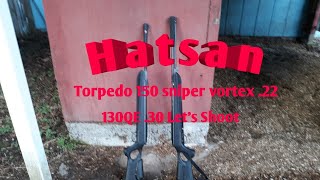 Hatsan 130QE amp Torpedo 150 sniper vortex [upl. by Srini]