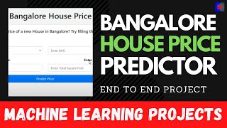 Bangalore House Price Prediction  Regression Project  End to End Machine Learning Projects [upl. by Feliks583]