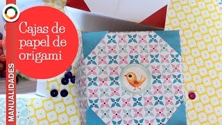 COMO HACER UNA CAJA DE PAPEL  ORIGAMI FÁCIL [upl. by Etrem]