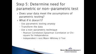 How to Use SPSS Choosing the Appropriate Statistical Test [upl. by Aleahs378]