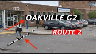 Oakville G2 Route Two  With OnScreen Tips  Pass Your Test at First Attempt OakvilleG2Route2 [upl. by Marston]