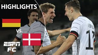 Florian Neuhaus scores but Germany is held by Christian Eriksen and Denmark  Highlights  ESPN FC [upl. by Hildagard723]