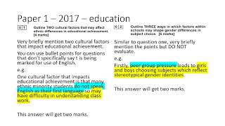 AQA ALevel Sociology  Exam structure [upl. by Michey]