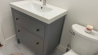 HOW TO install IKEA Hemnes  Odensvik  Dalskär bathroom vanity [upl. by Francine]