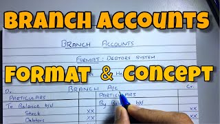 Branch Account  Format amp Concept  Financial Accounting  By Saheb Academy [upl. by Hollington]