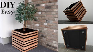 DIY Planter BoxBlumenkasten selber bauenPflanzenkasten selber bauenHow to make Raised Planter BOX [upl. by Anekam611]