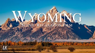 Wyoming 4K Relaxation Film  Grand Teton National Park  Yellowstone with Ambient Music [upl. by Lyndsey]