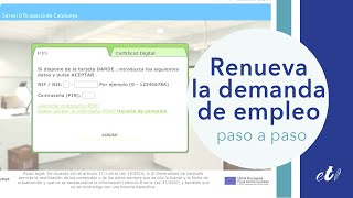 🖊 Cómo renovar la demanda de empleo DARDE por internet  Paso a Paso [upl. by Nnylecyoj]