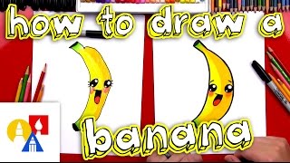 How To Draw Cartoon Banana [upl. by Hengel]