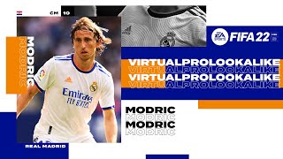 FIFA 22  VIRTUAL PRO LOOKALIKE  LUKA MODRIĆ TUTORIAL [upl. by Ondine]