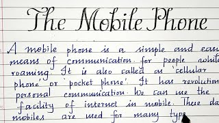 Essay about Mobile PhonesShort Essay on Mobile PhonesMerits and Demerits of mobile [upl. by Ydisac]