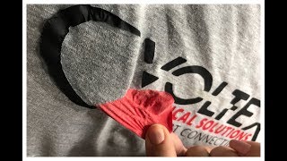 How to remove vinyl from TShirts [upl. by Akemat]