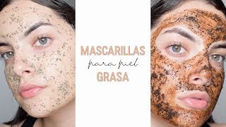 MASCARILLAS PARA PIEL GRASA Y CON ACNÉ  Nicolle Portilla [upl. by Ardnod]