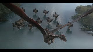 Daenerys DESTROYS Iron Fleet and Golden Company DRACARYS [upl. by Webber]