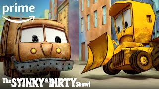 The Stinky amp Dirty Show  Garbage Express  Prime Video Kids [upl. by Nosnarb377]