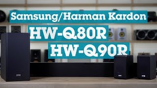 SamsungHarman Kardon HWQ80R amp HWQ90R soundbars  Crutchfield [upl. by Wsan]