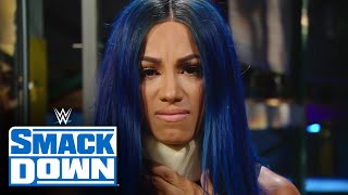 Bayley blindsides Sasha Banks’ interview SmackDown Sept 18 2020 [upl. by Ydnas]