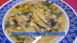 Como Hacer Boquerones en Vinagre [upl. by Enilasor]