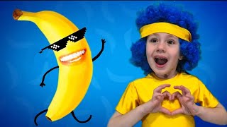 Banana  WOW Sesha family Kids Songs [upl. by Htinnek428]