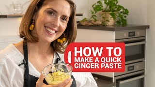 Ginger Paste Recipe  Ready in less than 1 minute [upl. by Nrevel]