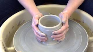 How to throw a cylinder on the potters wheel [upl. by Garrity]