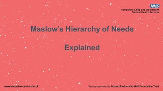 Learn about Maslows hierarchy of needs [upl. by Arrimat]