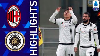 Milan vs Spezia 12 Highlights  Serie A 20212022 [upl. by Ahseniuq786]