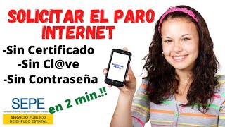 🎈💻Como PEDIR el PARO por INTERNET en 2 MINUTOS 🎈💻 [upl. by Akeylah]