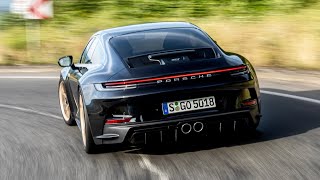 Porsche 992 GT3 Touring 2022  beautiful spec exterior interior amp sound JET BLACK [upl. by Kaile775]