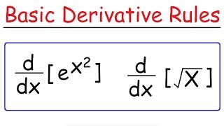 Basic Differentiation Rules For Derivatives [upl. by Toomay]