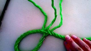 Loop Splicing 10mm 3strand Nylon Rope [upl. by Notsniw893]