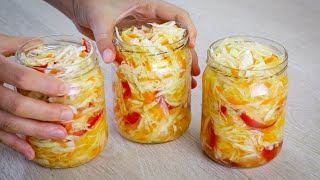 Быстрая Маринованная Капуста Самый вкусный салат на зиму [upl. by Varden]