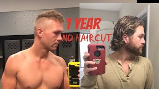 1 Year No Haircut  Hair Growth For Men [upl. by Bosch]