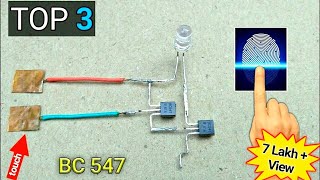 Top 3 Simple Electronics Projects NEW  BC547 Transistor Projects  PendTech [upl. by Erving]