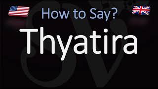 How to Pronounce Thyatira CORRECTLY [upl. by Inaffyt]