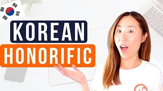 Learn How To Use Honorific Form in Korean Verbs [upl. by Cyd301]