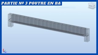 Poutre en BÉTON ARMÉ Dimensionnement et ferraillage Partie 3 [upl. by Hessney]