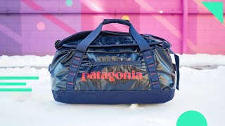 Patagonia Black Hole Duffel Bag Review  40L Travel Duffle With Backpack Straps [upl. by Amsaj]