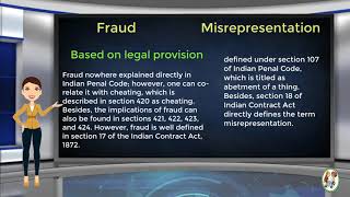 What is Difference Between Fraud amp Misrepresentation [upl. by Yruj]