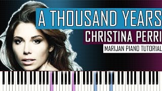 How To Play Christina Perri  A Thousand Years  Piano Tutorial  Sheets [upl. by Godwin804]