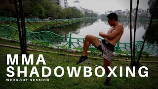 15 Minute KILLER MMA Shadowboxing Workout [upl. by Reisman]