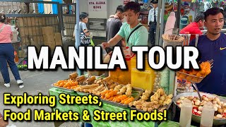 Divisoria Walking Tour in Manila 2025  Streets Food Markets amp Street Foods  Philippines [upl. by Yemane]