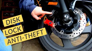 Motorcycle Alarm Disk Brake Lock Tchipie Unboxing amp Review [upl. by Morse534]