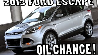 FORD ESCAPE S 25L Oil Change 201320142015 SIMPLE Best How to [upl. by Barmen]